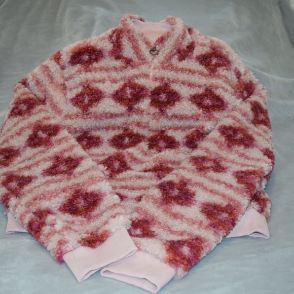 LUCKY BRAND Sherpa Half Zip Pull Over S  NWT - Picture 2 of 9